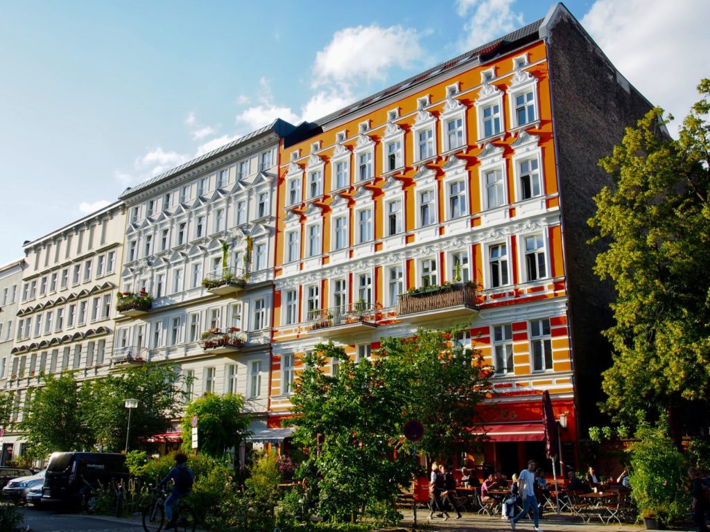 A photo of residential buildings in the Kreuzberg, one of Berlin's most popular neighborhoods