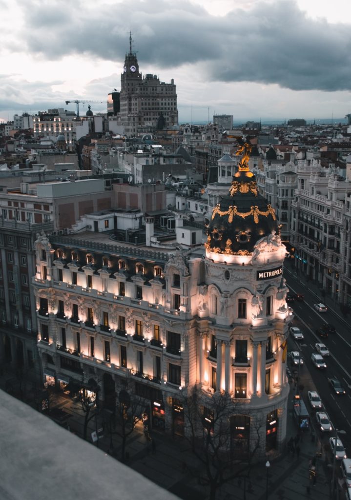 Hermosa vista de Madrid