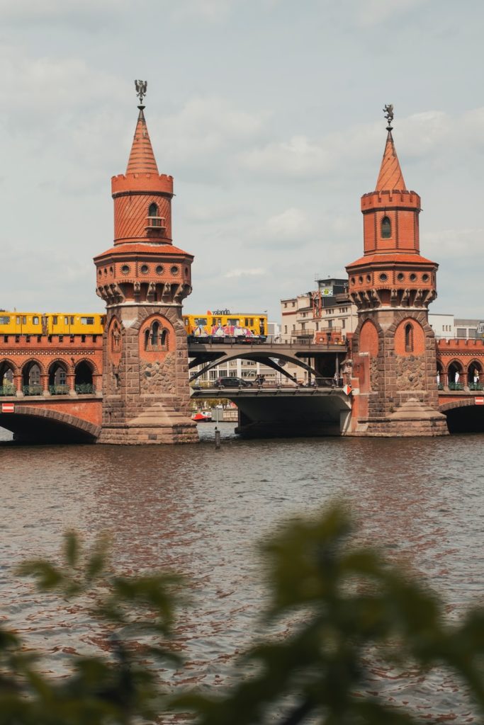 A view of the bridge connecting Kreuzberg to nearby Friedrichshain, two of Berlin's best areas